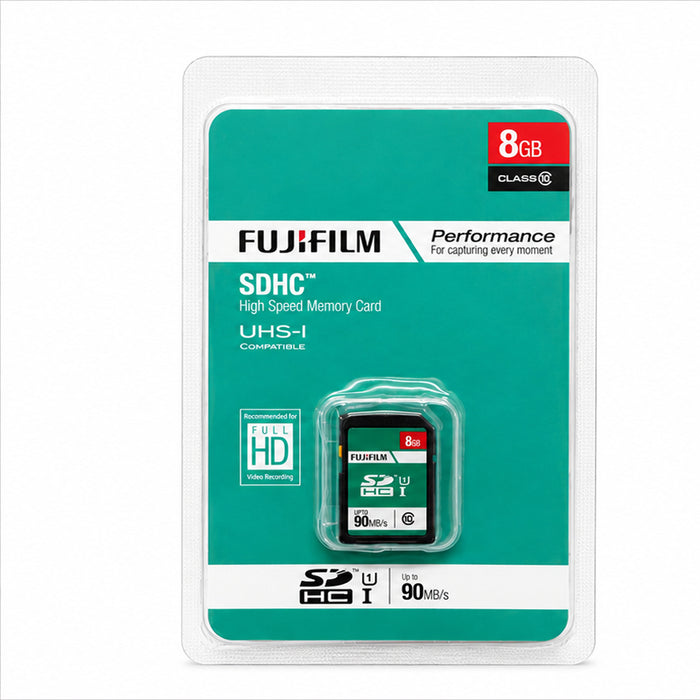 Fujifilm 8GB SDHC Memory Card Class 10 UHS-I High Speed