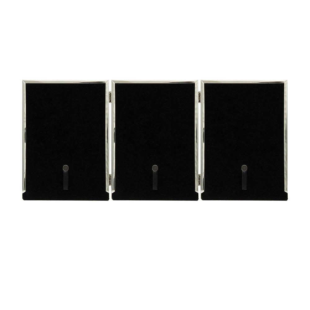 18X13cm X3 Triple (7x5 inch X3) Symphony Classic Silver Multi Aperture Frame