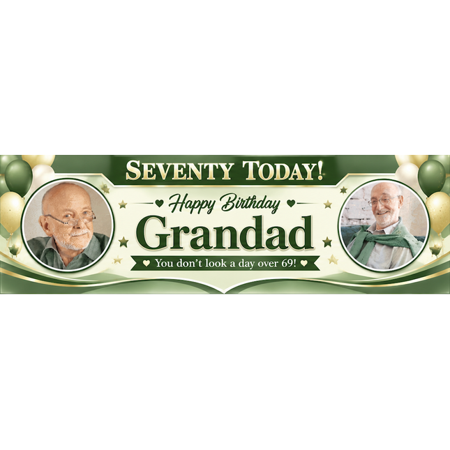 Just A Day Older Personalised Birthday Photo Banner