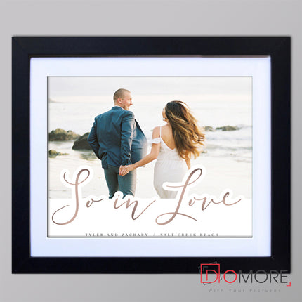 So In Love Engagement Framed gift