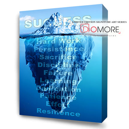 Success Is An Iceberg FusionVista Motivation Art Series