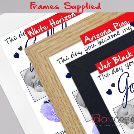 The Day You Became My Godparents Sentiment Gift Frame