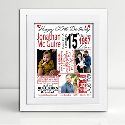 This Is Your Life 60th Birthday Sentiment Frame