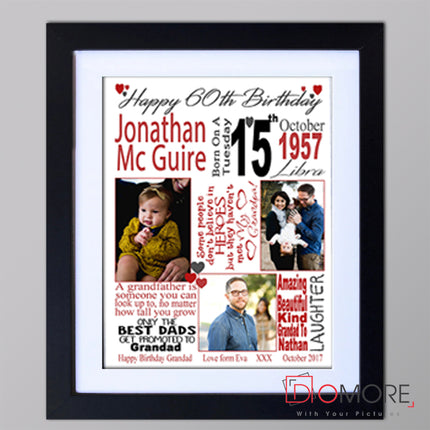 This Is Your Life 60th Birthday Sentiment Frame