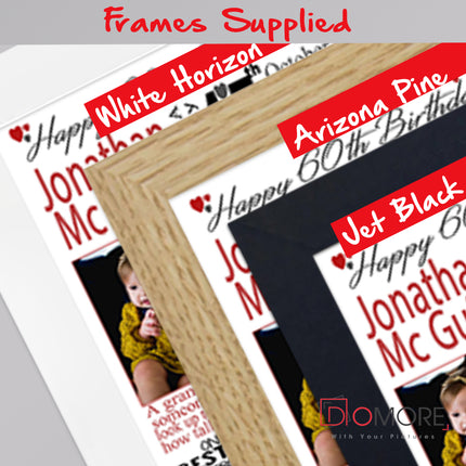 This Is Your Life 60th Birthday Sentiment Frame