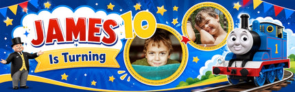 Thomas The Tanks Engines And Friends  Personalised Photo Banner