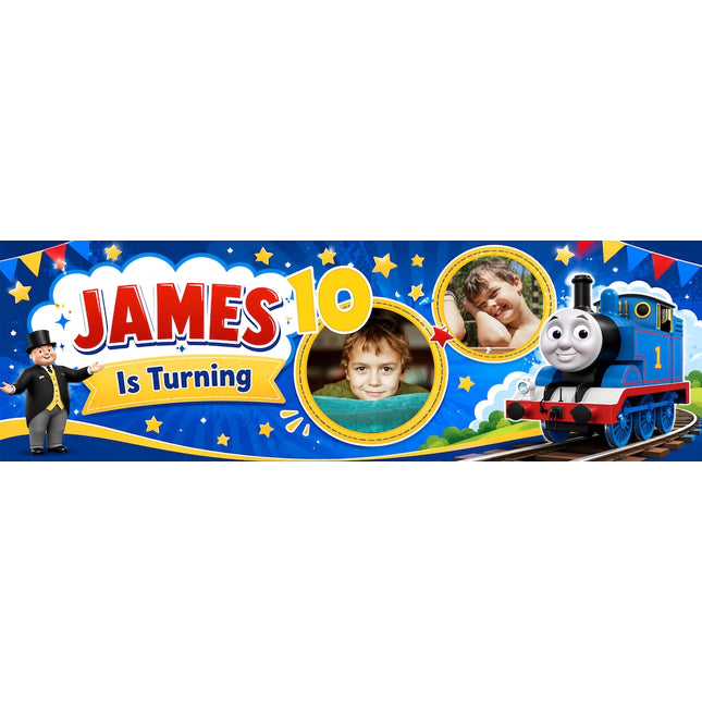 Thomas The Tanks Engines And Friends  Personalised Photo Banner