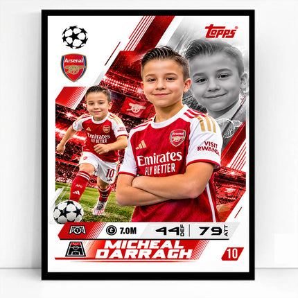 Topps Ultimate Personalised Match Attax Card 26-27 Wall Art
