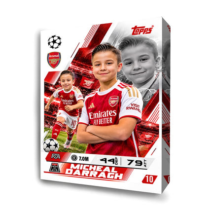Topps Ultimate Personalised Match Attax Card 26-27 Wall Art