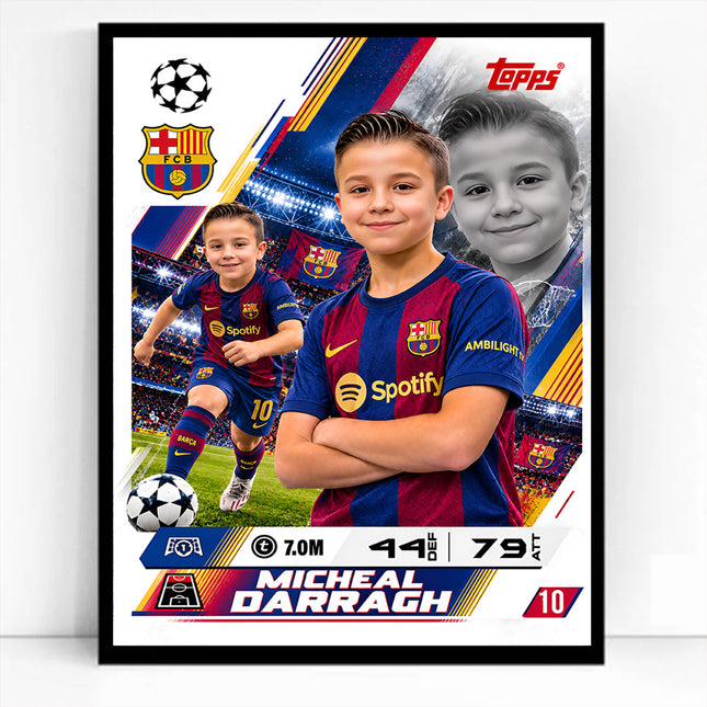 Topps Ultimate Personalised Match Attax Card 26-27 Wall Art