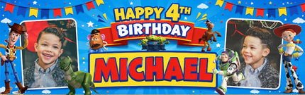 Toy Story Personalised Photo party Banner