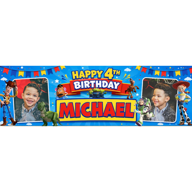 Toy Story Personalised Photo party Banner
