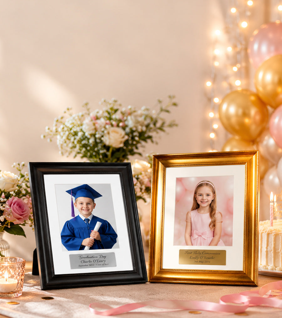 Personalised engraved occasion photo frame