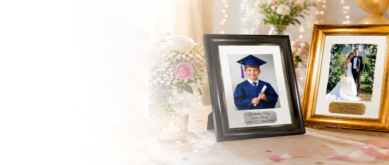Personalised engraved occasion photo frame