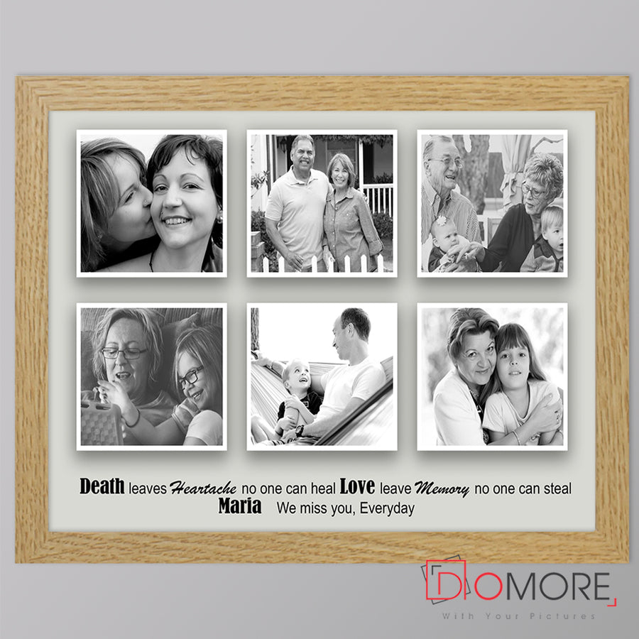 We Misss You Memorial Framed Photo Collage