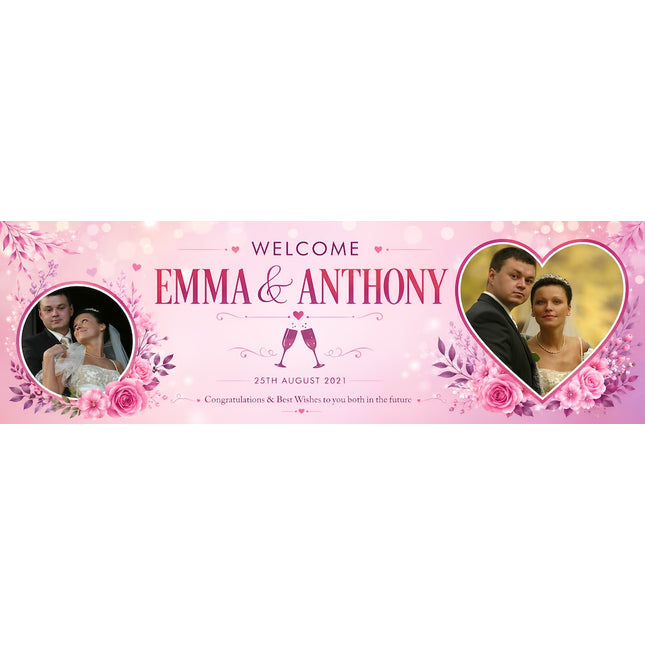 Wedding Day Personalised Banner