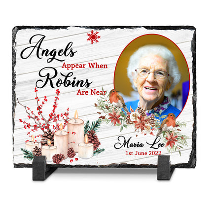 Angels Appear When Robins Are Near Memorial Slate