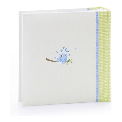 NEW 200 6X4 Kusso Sleepy Owl Series Blue Memo Photo Album by Kenro