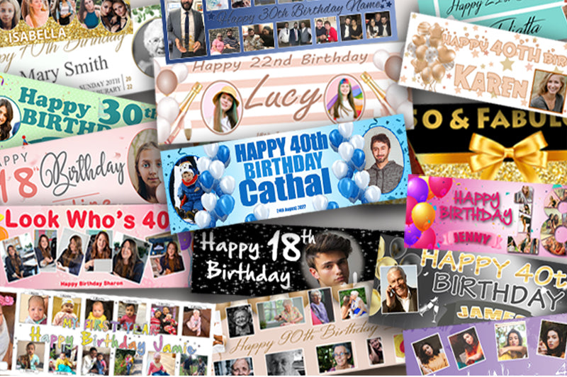 Personalised party banner