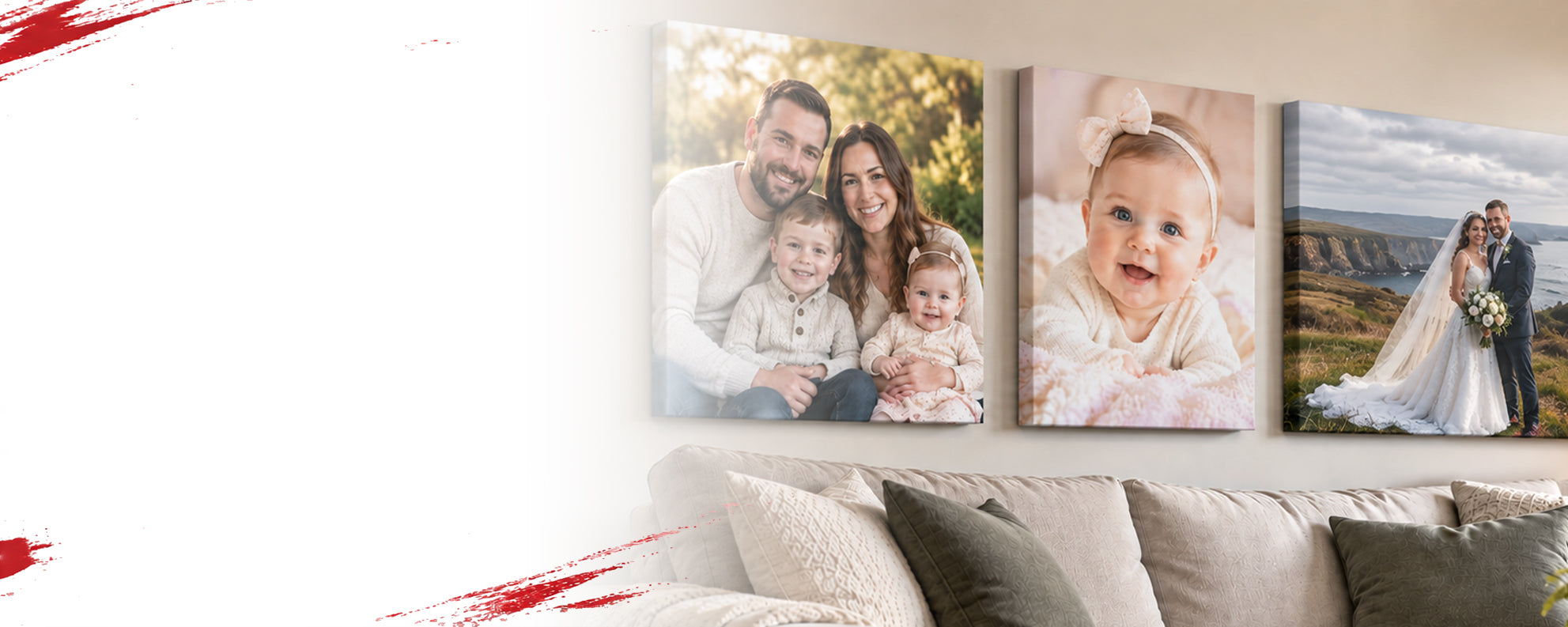 Personalised canvas prints and photo canvas wall art made from your favourite photos