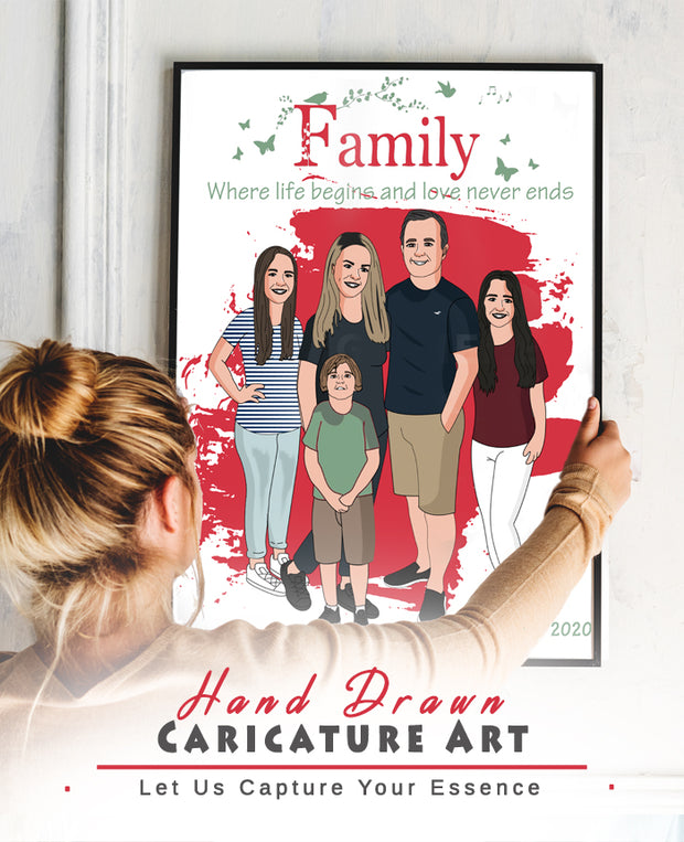 Hand drawn caricatureasmall art