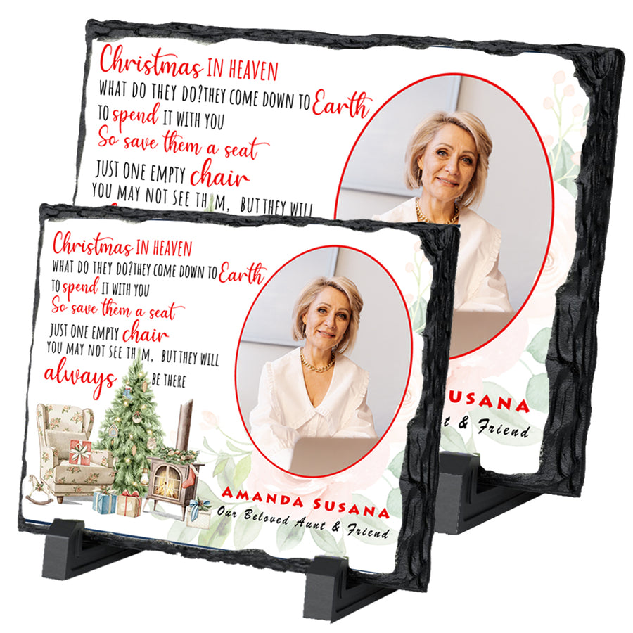 Christmas In Heaven Remembrance Slates