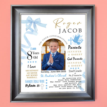 Personalised Confirmation Day Photo Frame