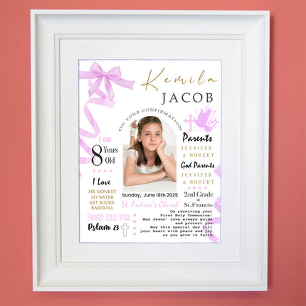 Personalised Confirmation Day Photo Frame