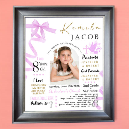 Personalised Confirmation Day Photo Frame