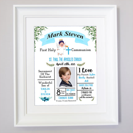 Archangle Personalised First Communion Keepsake Gift Frame