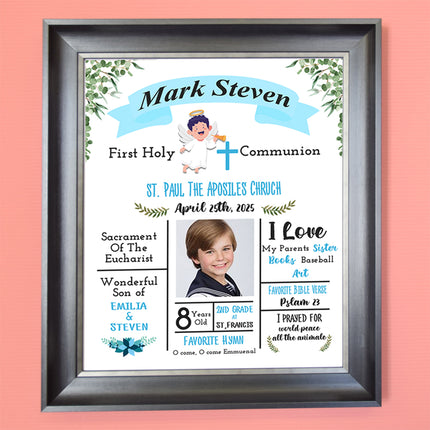 Archangle Personalised First Communion Keepsake Gift Frame