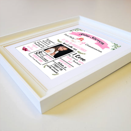 Archangle Personalised First Communion Keepsake Gift Frame