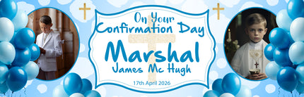 Confirmation Party Personalised Banner With Photos