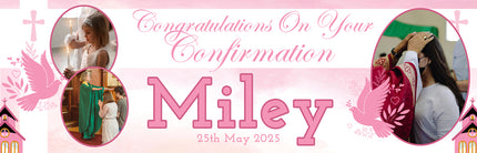 Sealed with the Holy Spirit Confirmation Personalised Photo Banner