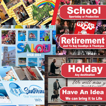 Custom school and holiday photo collage example