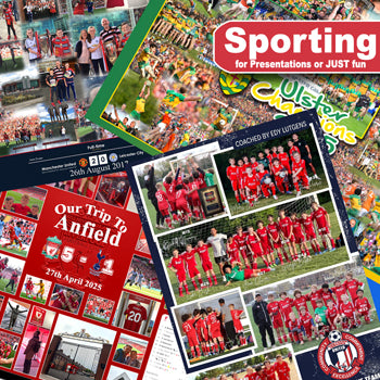 Custom sporting photo collage example
