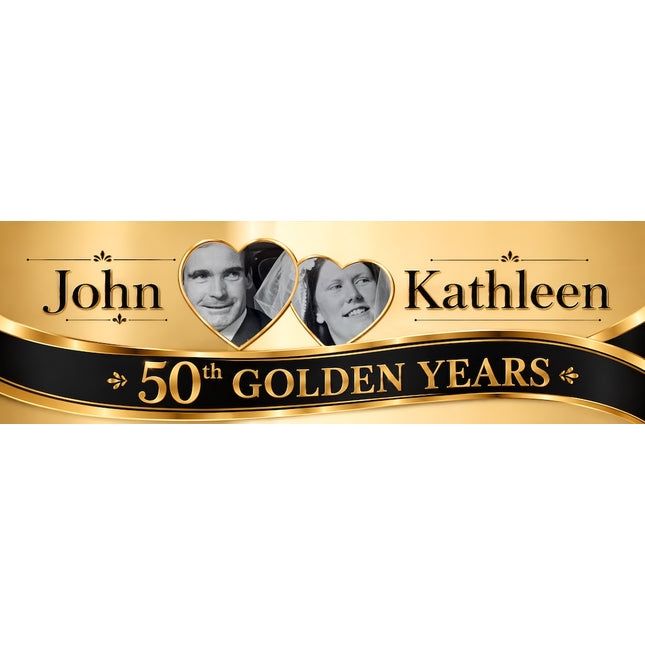 Its A Anniversary Party  Personalised Photo Banner