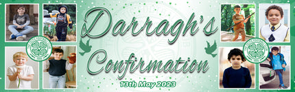 irish confirmation photo banner with photos green