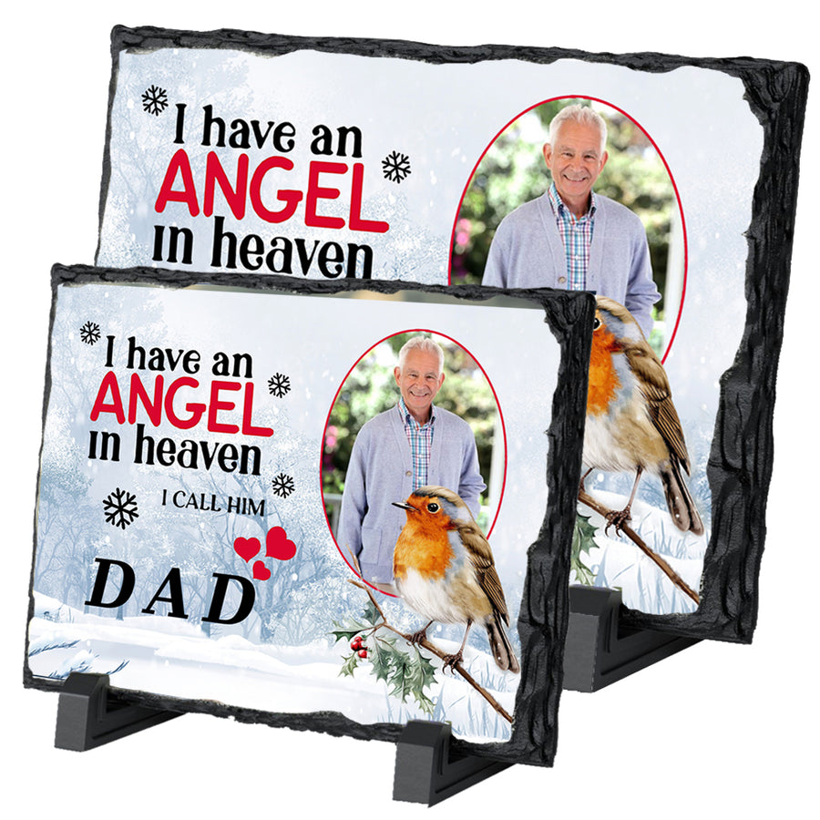 I Have an Angel in Heaven, I Call Him My Dad Remembrance Slate