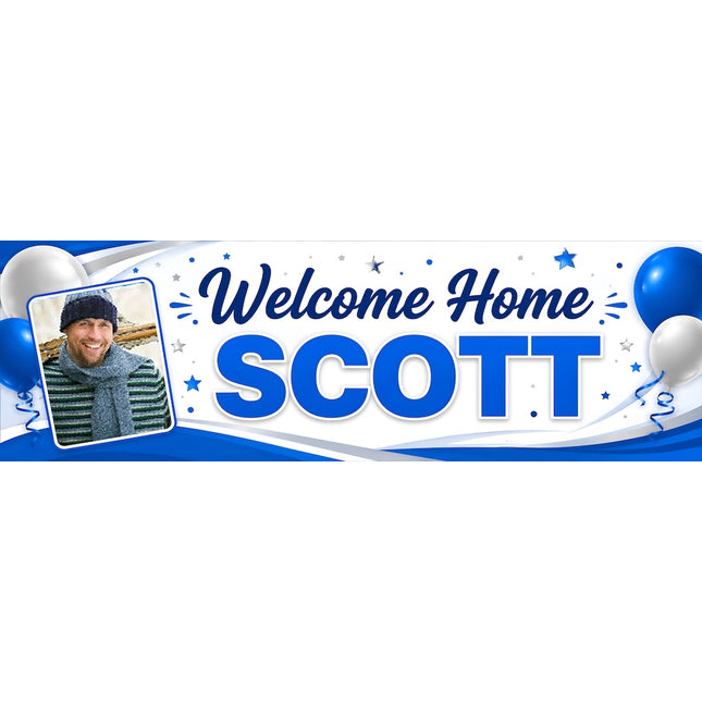 Welcome Home We MISSED YOU  Personalised Photo Banner
