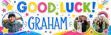 Good Luck Personalised Photo Banner