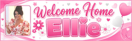 Welcome Home We MISSED YOU  Personalised Photo Banner
