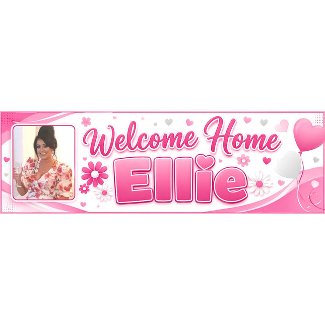 Welcome Home We MISSED YOU  Personalised Photo Banner