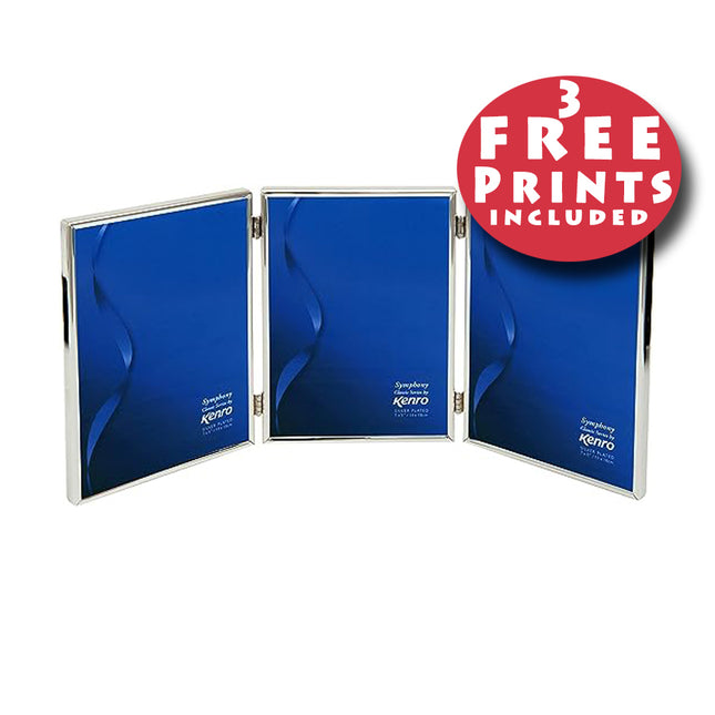 kenro triple frame 3 phottos frame with fre prints - frames in ireland