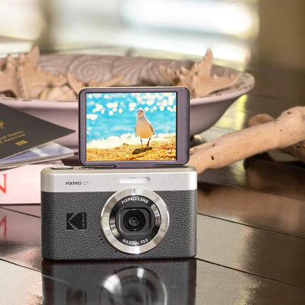 Kodak PIXPRO C1 SELFIE Black Digital Camera 13MP, Flip Screen & 4x Digital Zoom