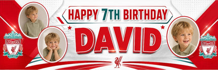Anfield Stadium Birthday Party Personalised Photo Banner