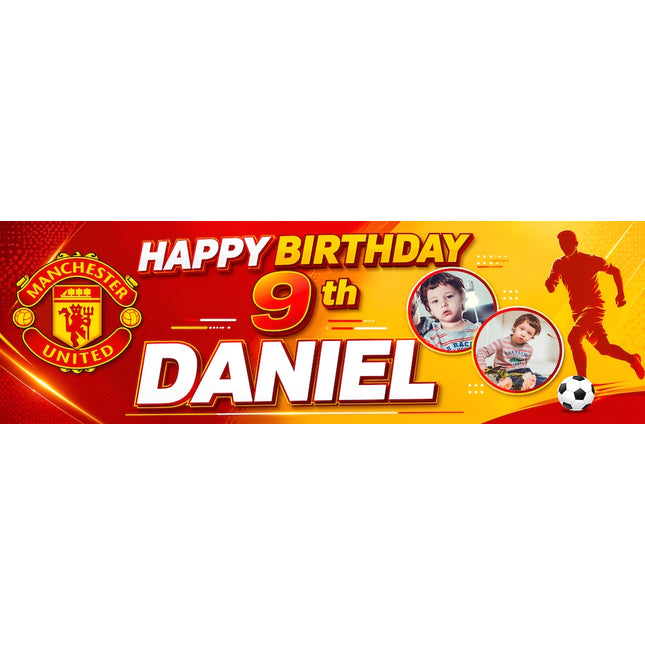 Football Team Birthday Party Personalised Photo Banner