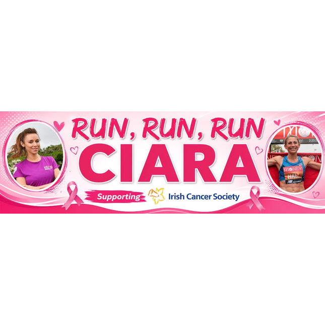RUN RUN RUN Personalised Photo Banner