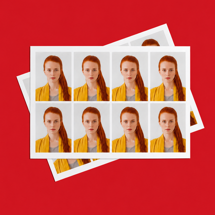 Print 8 Passport & ID Photos – 35mm x 45mm
