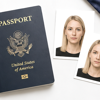 American USA passport photos in Donegal